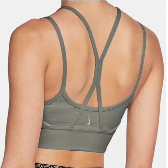 Nike Indy Strappy Women's Light-Support Ribbed Longline Sports Bra M - Picture 2 of 7